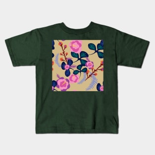 Floral background illustration Kids T-Shirt